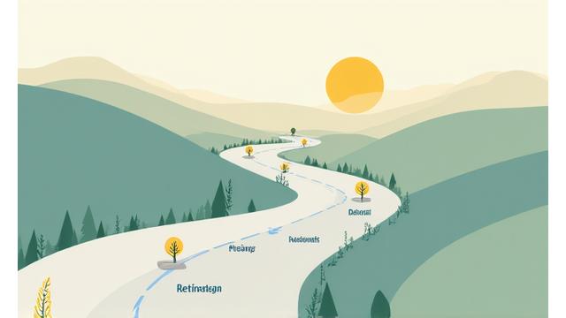 Timeline graphic illustrating key retirement planning milestones for business owners, from business growth to legacy planning.