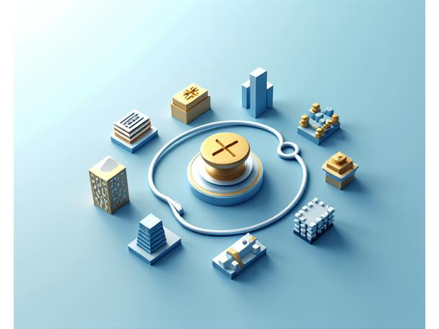 A diverse portfolio of investment icons (stocks, real estate, gold) arranged around a stethoscope, symbolizing tailored investment for medical professionals.