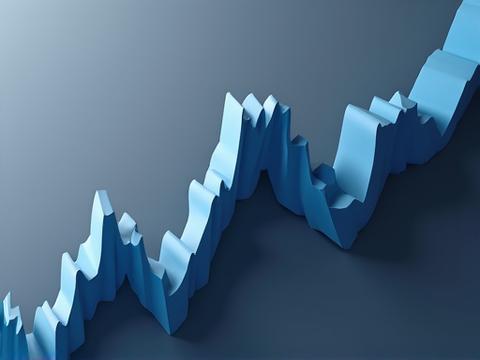 Line graph showing consistent income generation during market fluctuations