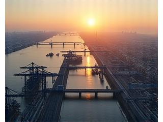 Illustration of global supply chain logistics, representing commodity and infrastructure investments