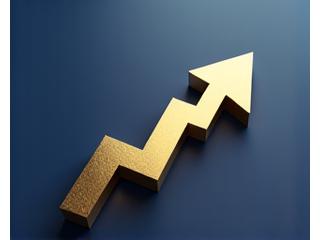 Abstract depiction of growth with upward arrows and evolving gears representing private equity