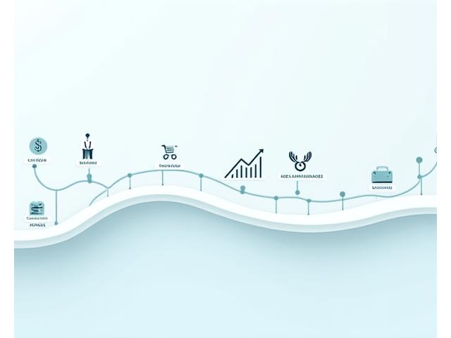 Illustration of a timeline showing various life events like maternity, caregiving, and career shifts, with financial stability symbols.