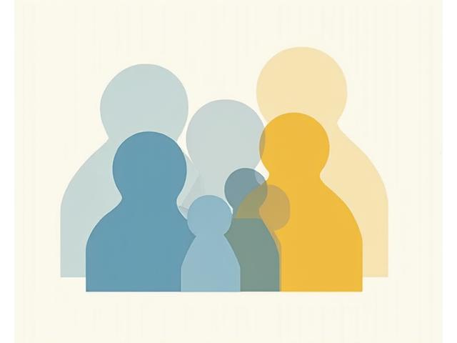 Illustration of various family structures (single parent, LGBTQ+, multi-generational), symbolizing inclusive financial planning.